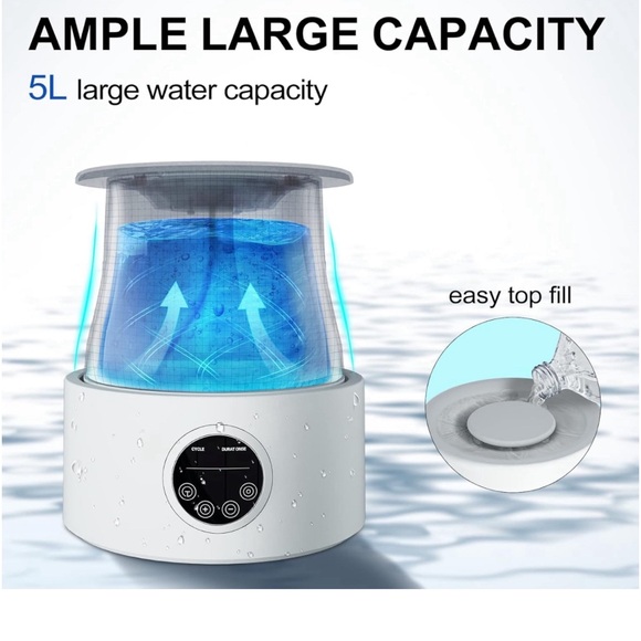 Smart 5L Foldable Tank Reptile🐢🦎🐍🐸Auto Terrarium Mister Fogger w Timer - Picture 3 of 10